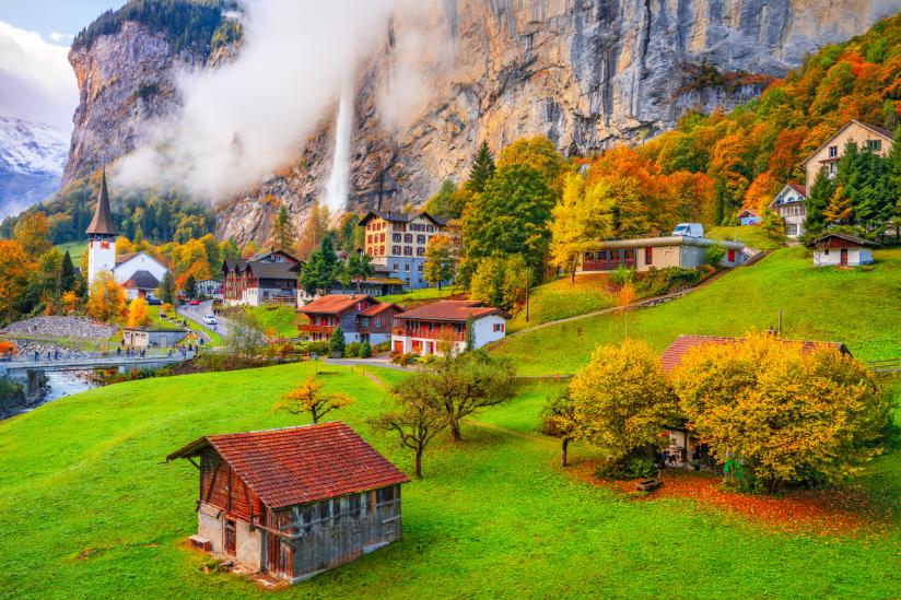 stunning alpine scenery in exotic European destination
