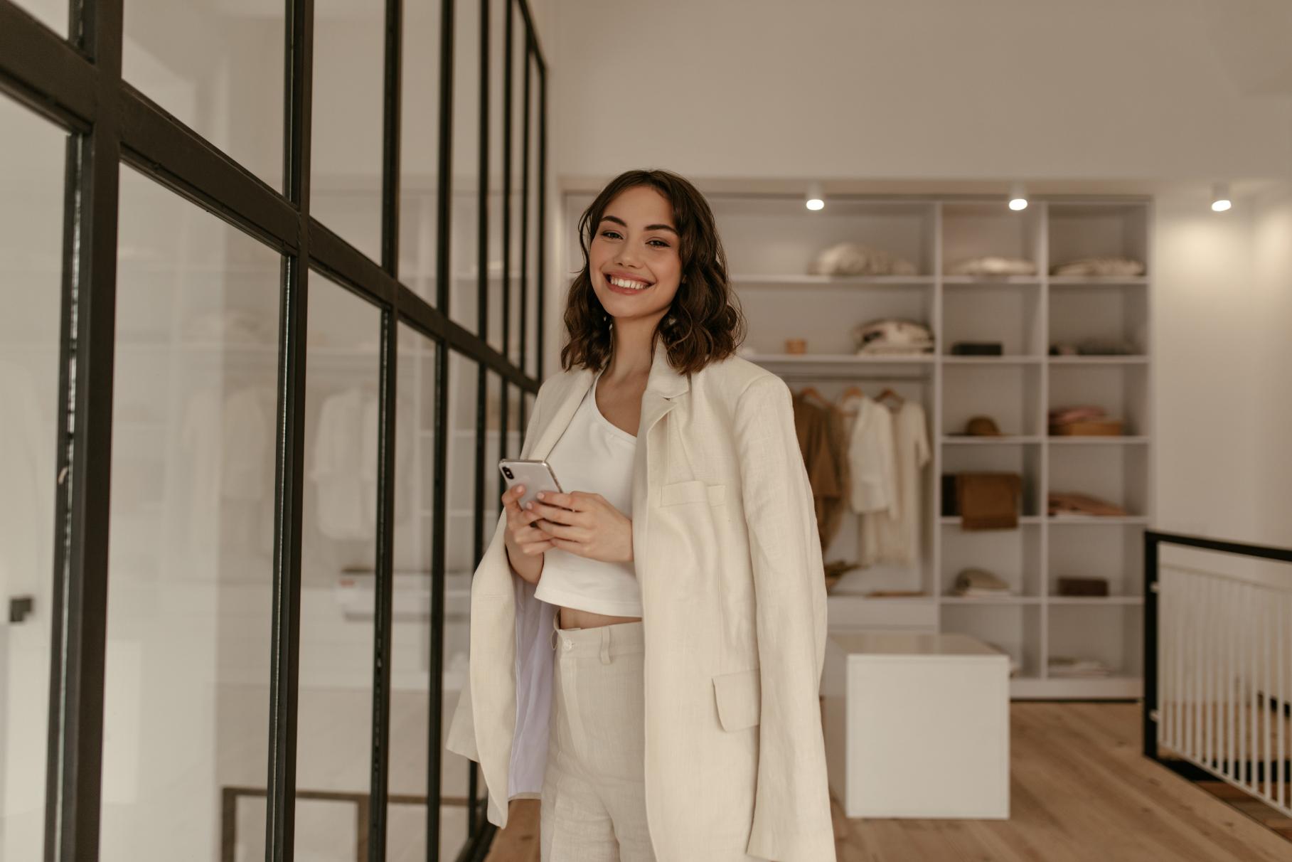 Simple neutral colored t-shirt used in minimalist wardrobe styling