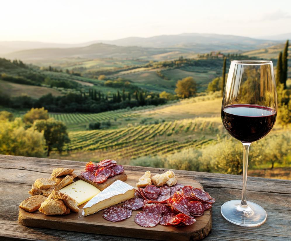 scenic Italy travel destination with historic architecture