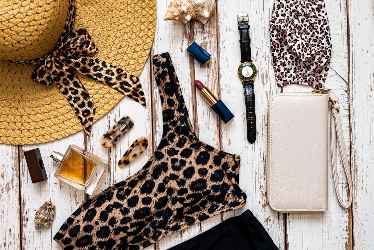 Large beach tote bag carrying summer essentials for vacation and travel