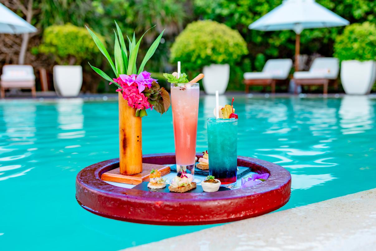 luxury infinity pool overlooking Bali coastline